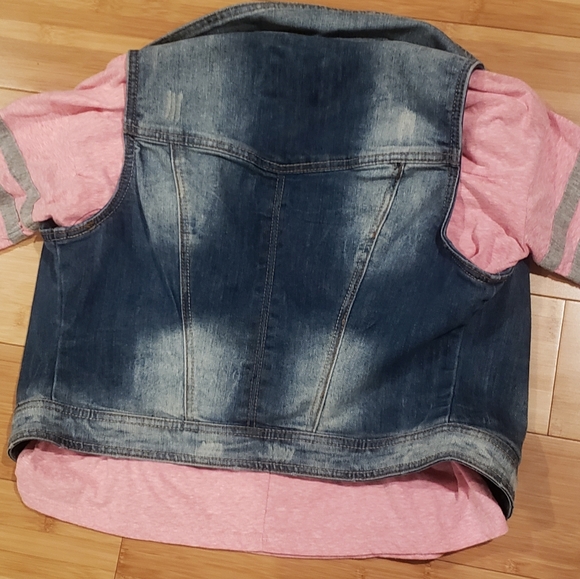 YMI Denim Vest Large Girls Vest - Picture 2 of 5